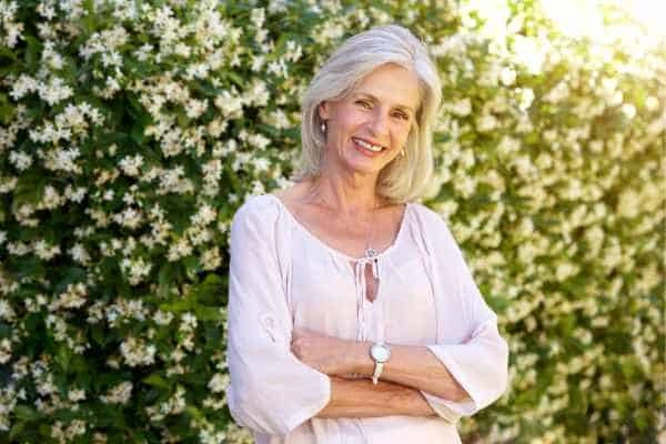 Older woman happy with urinary incontinence treatment Scottish