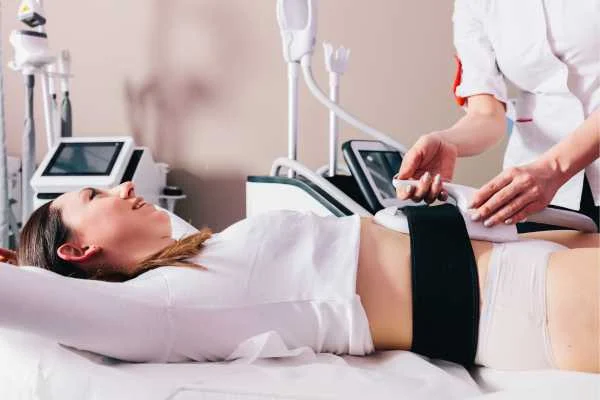 woman having body sculpting to help improve her body image and her mental health Scottish